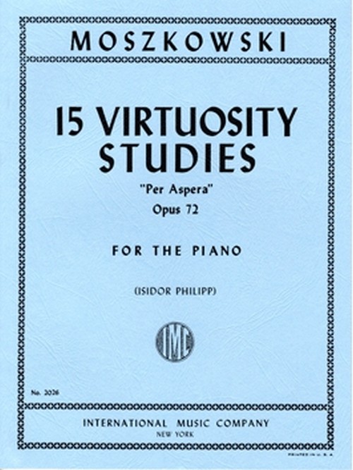 Virtuosity Studies Ad aspera op. 72, for piano