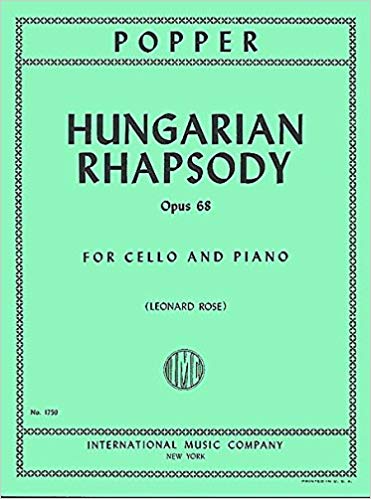 Hungarian Rhapsody Op. 68, for Cello and Piano. 9790220413643