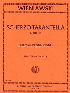 Scherzo-Tarantella op. 16, for violin and piano