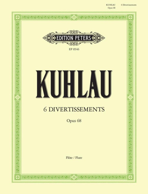 Six Divertissments Op. 68, for Solo Flute. 9790014068226