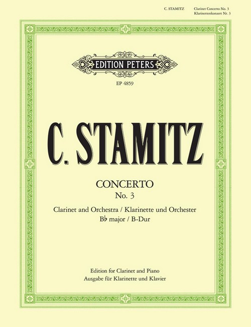 Konzert Nr. 3, Bb major, Clarinet and Orchestra, Edition for Clarinet and Piano