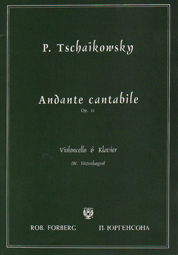 Andante Cantabile, Op.11, for Violoncello and Piano