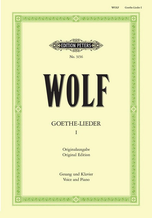 Goethe-Lieder: 51 Songs Vol.1, High or Medium Voice and Piano