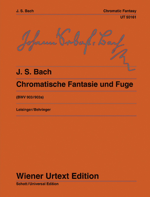 Chromatic Fantasy and Fugue BWV 903 = Chromatische Fantasie und Fuge BWV 903. 9783850555975