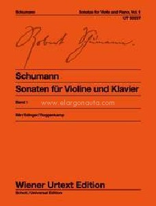 Sonatas for violin and piano op. 105 & op. 121 Band 1 = Sonaten für Violine und Klavier op. 105 & op. 121 Band 1