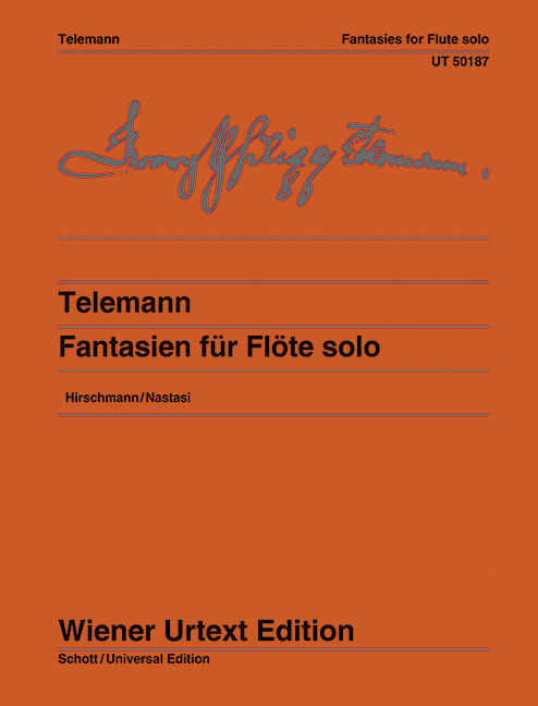 12 Fantasies for Solo Flute = 12 Fantasien für Flöte solo (TWV 40:2-13). 9783850555760