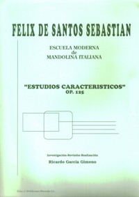 Estudios característicos, op. 125, para mandolina