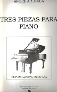 Tres piezas para piano. 9788438101834