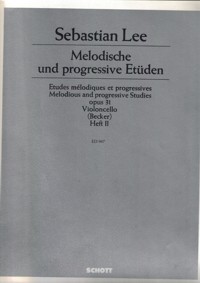 Melodische und progressive Etüden, op. 31, violoncello, Heft 2