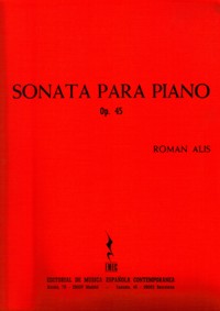 Sonata para piano, op. 45, para piano