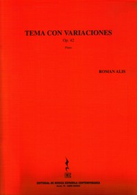 Tema con variaciones, op. 42, para piano