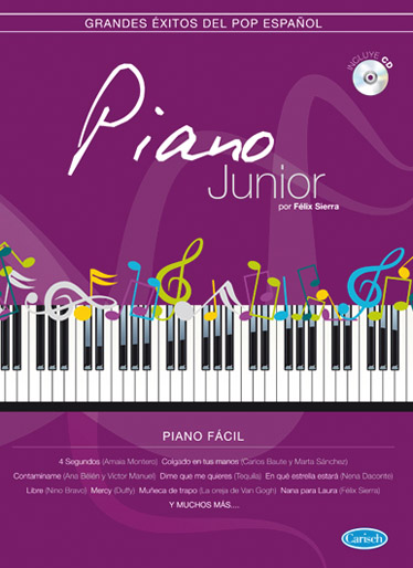 Piano junior: Grandes éxitos del pop español