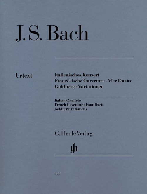 Italienisches Konzert. Französische Ouverture. Vier Duette. Goldberg-Variationen (Fingersatz). 9790201801292