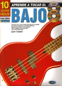 Aprende a tocar el bajo: 10 lecciones fáciles (CD+DVD). 9788438711064