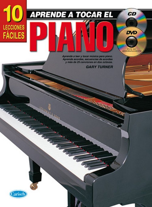 Aprende a tocar el piano: 10 lecciones fáciles (CD+DVD). 9788438711071