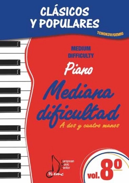 Clásicos y populares, vol. 8: piano mediana dificultad, a dos y cuatro manos. 55196