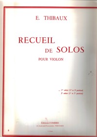 Recueil de solos pour violon. Solos d'après les maîtres. 1er Cahier. 55962