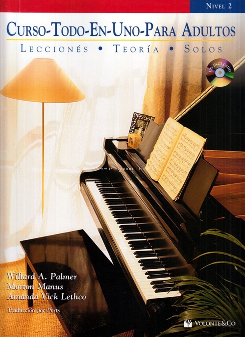 Curso de piano todo-en-uno para adultos, Nivel 2: lecciones, teoría, solos