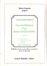 Les confidences d'un Joueur de Clarinette, op. 141, Nº 1, 3 et 15, pour clarinette solo. 57071