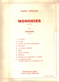 Monodies, op. 216, clarinette. 57079