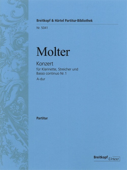 Concerto for Clarinet, Strings ands Basso continuo No. 1 in A major. MWV VI/41. Urtext. 9790004207987