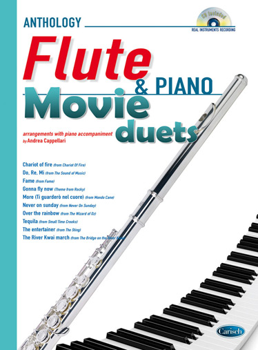 Anthology Movie Duets: Flute & Piano. 10 arrangements with piano accompaniment. 9788850725601