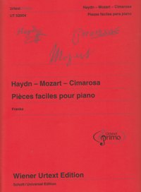 Piezas fáciles para piano con consejos para su estudio, vol. 2: Haydn, Mozart, Cimarosa. 9783850557474
