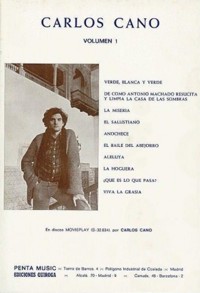 Carlos Cano, vol. 1, para voz y piano