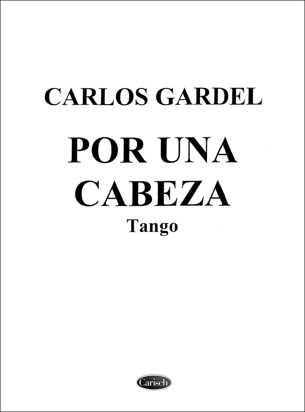 Por una cabeza, tango