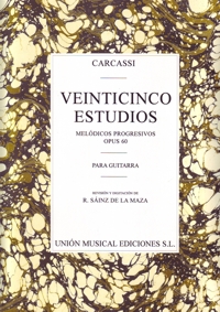 25 Estudios melódicos progresivos, Op. 60, guitarra. 9780711955295