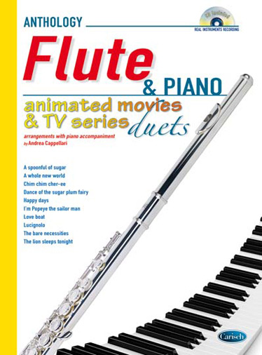 Anthology Animated Movies & TV Series: Flute & Piano. 10 arrangements with piano accompaniment. 9788850726905