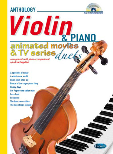 Anthology Animated Movies & TV Series: Violin & Piano. 10 arrangements with piano accompaniment. 9788850726882