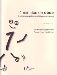 4 minutos de oboe 01. Lecturas a primera vista progresivas. 9790801288417