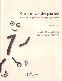 4 minutos de piano 01. Lecturas a primera vista progresivas. 9790801288363