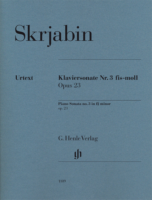 Klaviersonate Nr. 3 fis moll, Op. 23  = Piano Sonata no. 3 in f# minor, op. 23