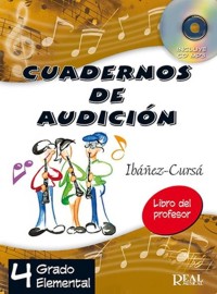 Cuadernos de audición: grado elemental, 4. Libro del profesor (+CD). 9788438712467