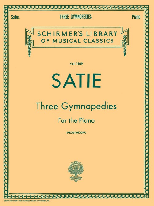 Three Gymnopédies, for the Piano. 9780793525904
