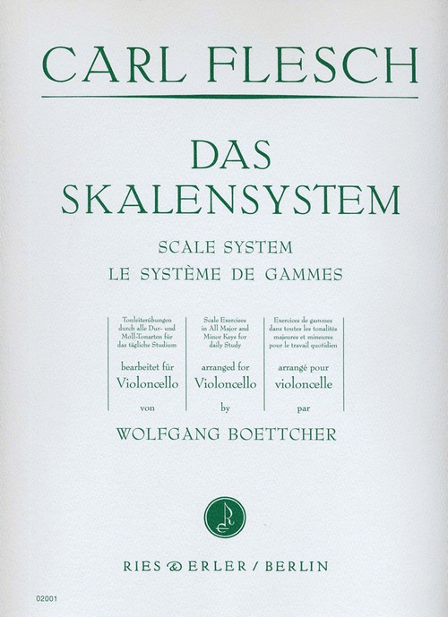 Das Skalensystem, violoncello = Scale System = Le Système de Gammes. 9790013020010