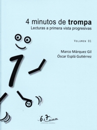 4 minutos de trompa 01. Lecturas a primera vista progresivas