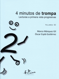 4 minutos de trompa 02. Lecturas a primera vista progresivas. 9790801288509