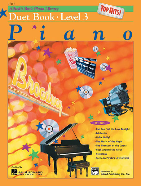 Alfred's Basic Piano Course Top Hits! Duet Book, Book 3. 9780739008362