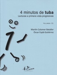 4 minutos de tuba 01. Lecturas a primera vista progresivas. 9790801288646