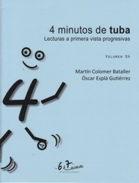 4 minutos de tuba 04. Lecturas a primera vista progresivas. 9790801288677