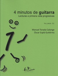 4 minutos de guitarra 01. Lecturas a primera vista progresivas. 9790801288790