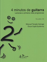 4 minutos de guitarra 02. Lecturas a primera vista progresivas. 9790801288806