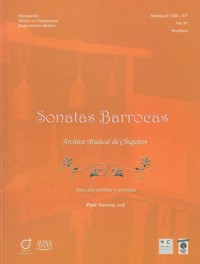 Sonatas barrocas, vol IV. Archivo Musical de Chiquitos