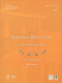 Sonatas barrocas, vol V. Archivo Musical de Chiquitos
