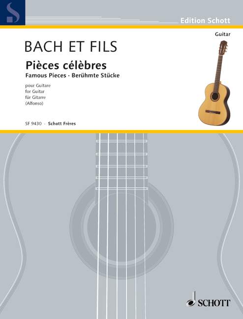 Bach et fils: Pièces célèbres, pour guitare. 9790543504059