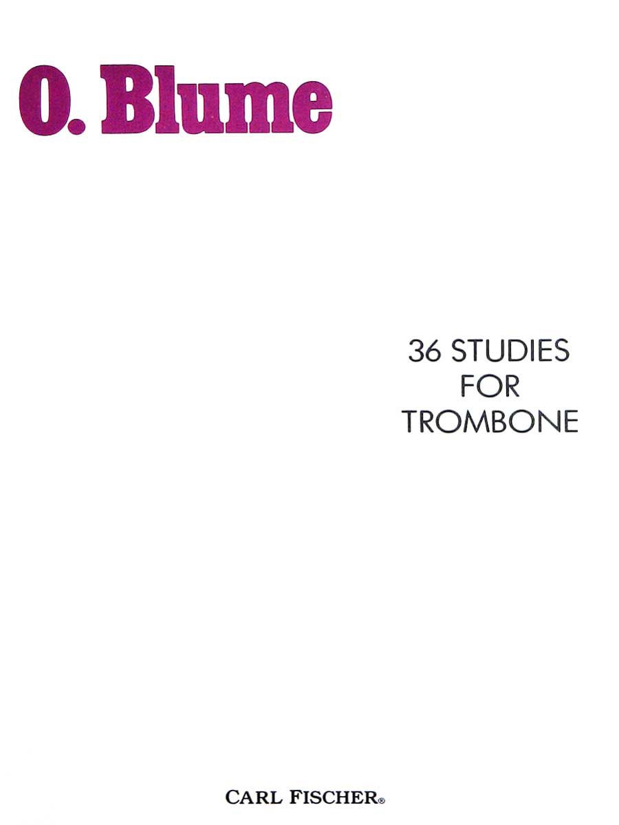 36 Studies for Trombone. 9780825804434