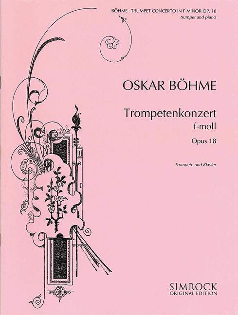 Trumpet Concerto in F Minor, op. 18, Piano Reduction. 9790221100382